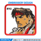 Ryu box embroidery design, Street Fighter embroidery, Anime design, Embroidery file, Embroidery shirt, Digital download.jpg