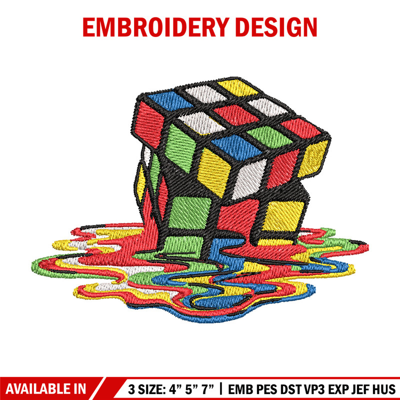 Rubik cube embroidery design, Rubik embroidery, Anime design, Embroidery file, Embroidery shirt, Digital download.jpg
