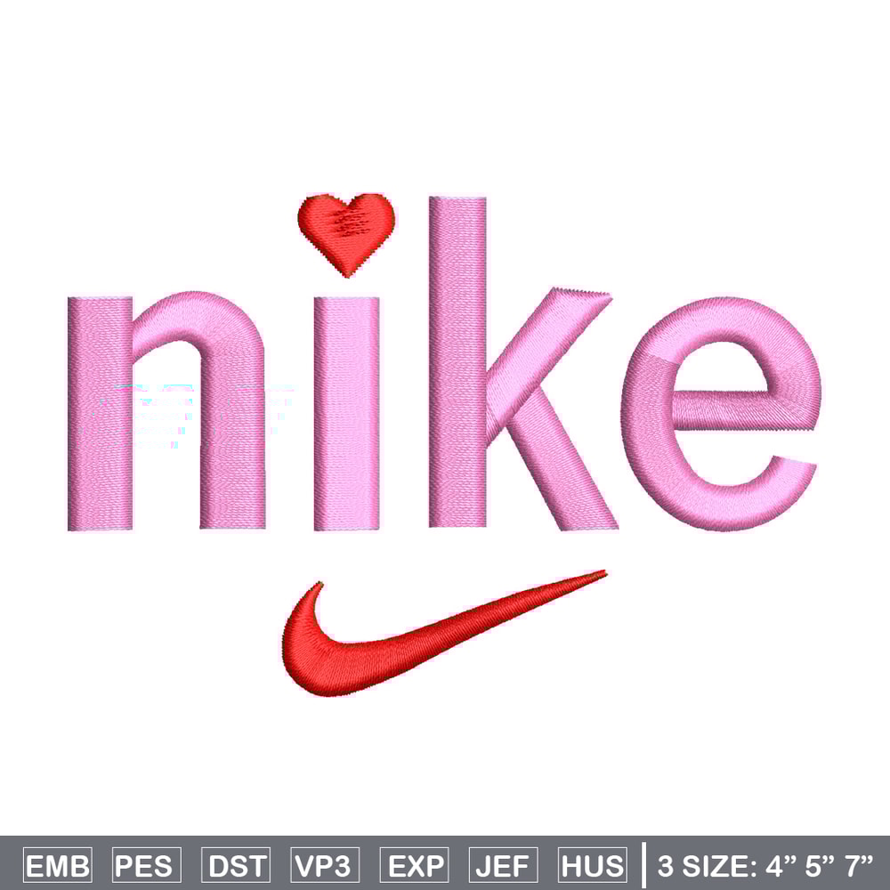 Nike x pink embroidery design, Nike embroidery, Nike design, Embroidery shirt, Embroidery file, Digital download.jpg