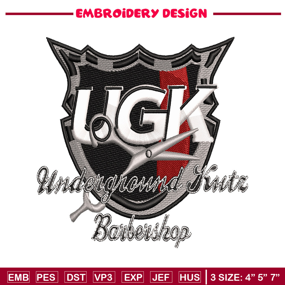 Ugk logo embroidery design, Ugk logo embroidery, logo design, embroidery file, logo shirt, Digital download..jpg