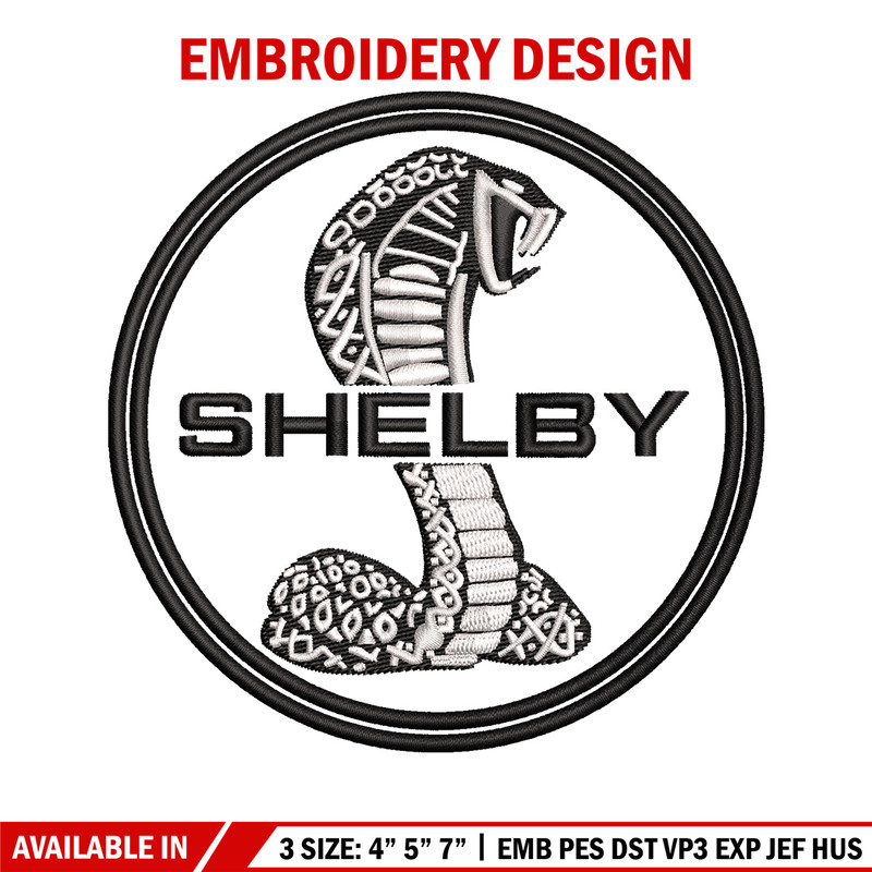 Shelby circle embroidery design, Logo embroidery, Emb design, Embroidery shirt, Embroidery file, Digital download.jpg