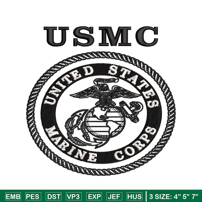 United States Marine Corps embroidery design, logo embroidery, logo design, embroidery file, Digital download..jpg