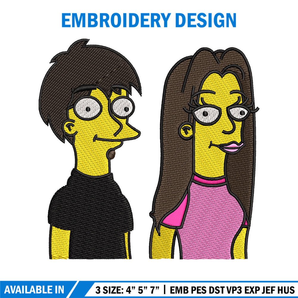 Simpson cartoon embroidery design, Simpson cartoon embroidery, Logo shirt, embroidery file, Digital download.jpg
