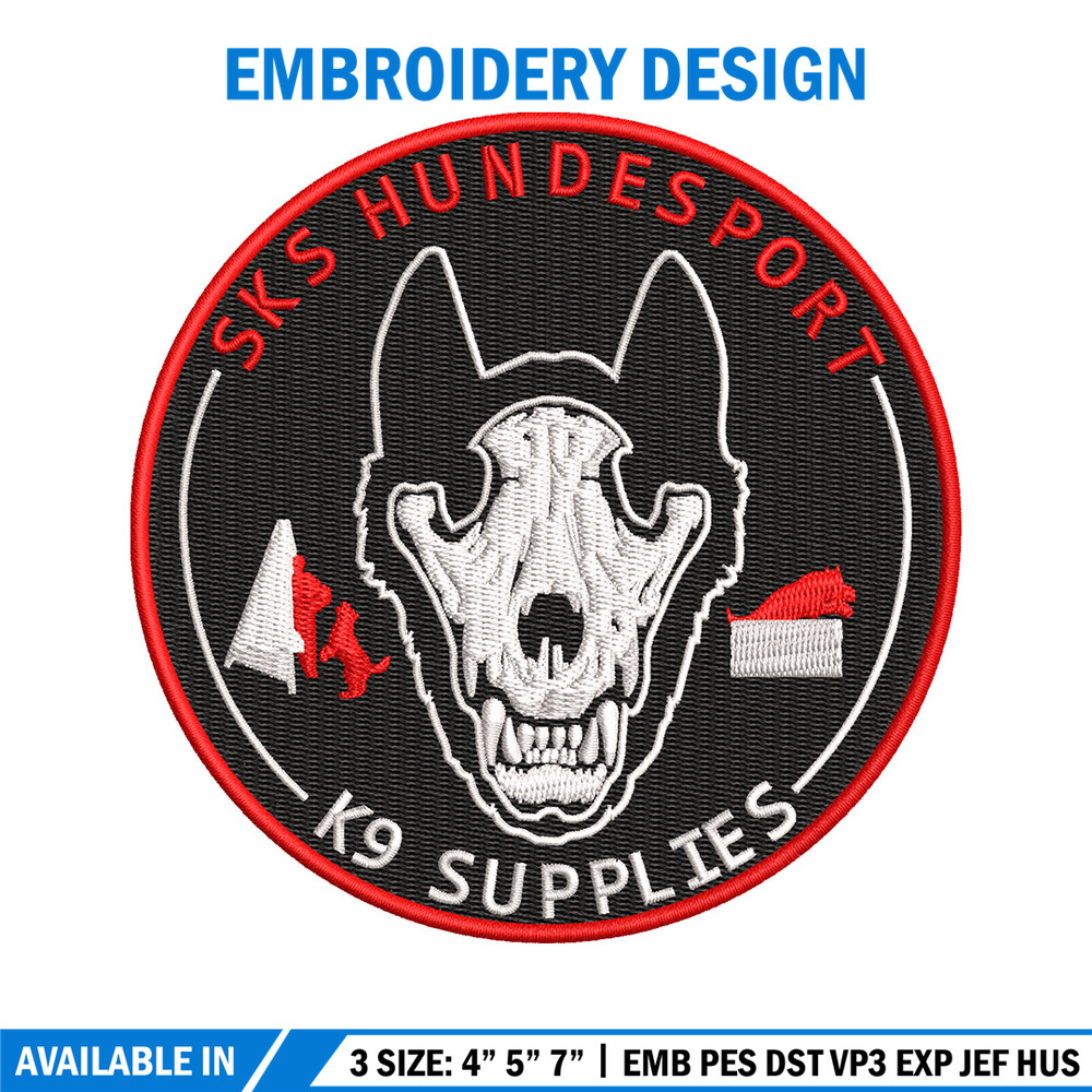 Sks hundesport embroidery design, Sks embroidery, Logo design, Embroidery shirt, Embroidery file, Digital download.jpg