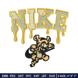 Nike x tigger embroidery design, Pooh embroidery, Nike design, Embroidery shirt, Embroidery file, Digital download