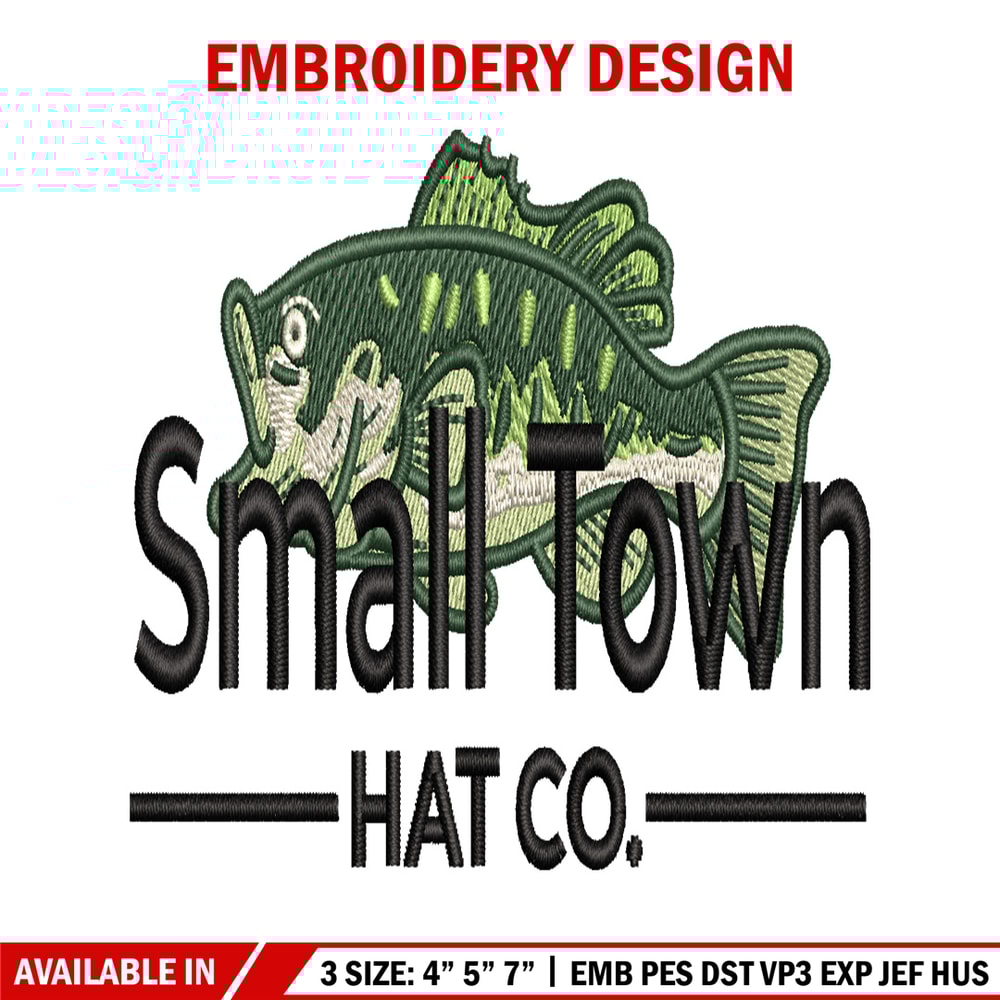 Small town hat co embroidery design, logo embroidery, logo design, embroidery file, logo shirt, Digital download..jpg