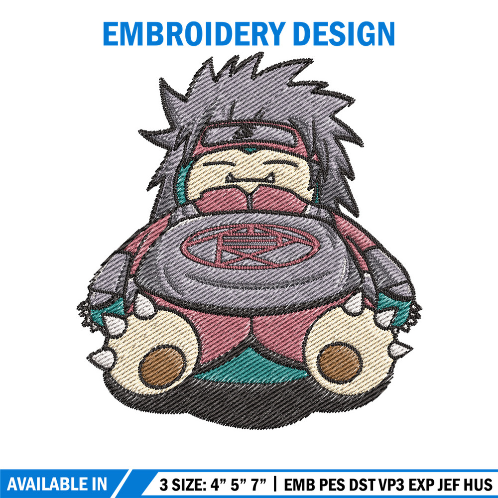Snorlax choji embroidery design, Pokemon embroidery, Anime design, Embroidery file, Digital download, Embroidery shirt.jpg