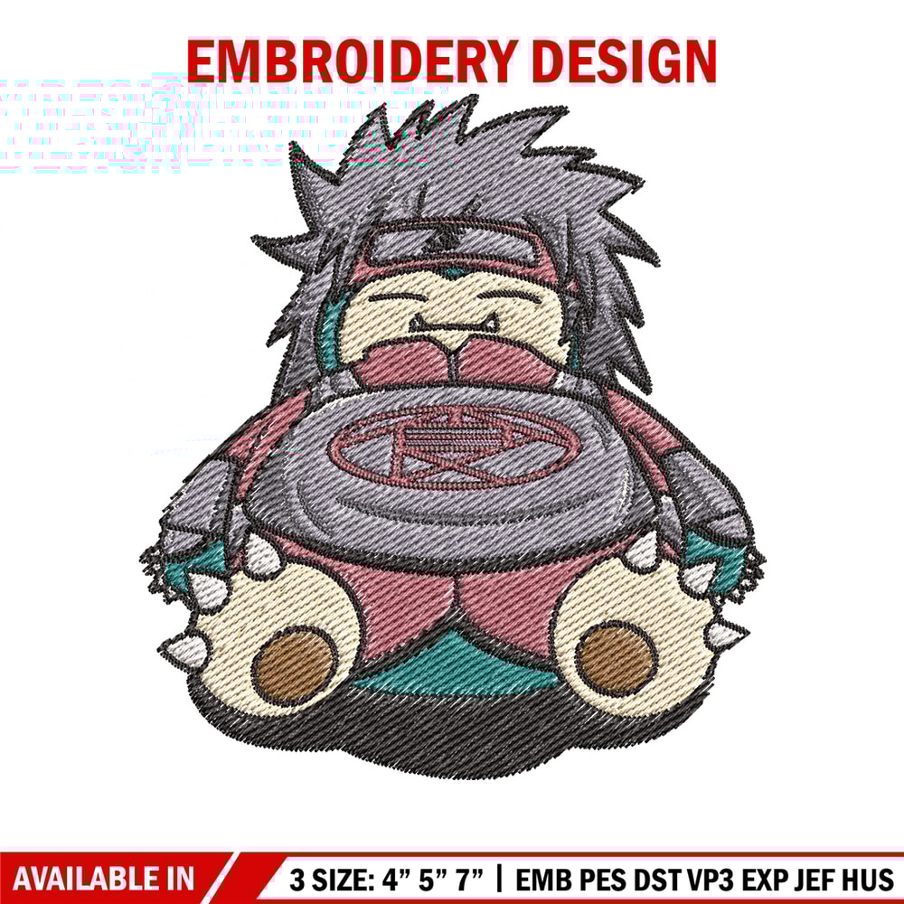 Snorlax choji embroidery design, Pokemon embroidery, Anime design, Embroidery file, Digital download, Embroidery shirt.jpg