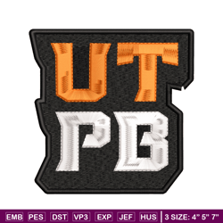 UTPB Falcons embroidery design, UTPB Falcons embroidery, logo Sport, Sport embroidery, NCAA embroidery.