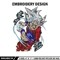 Songoku hair white embroidery design, Dragon ball embroidery, anime design, anime shirt, Digital download.jpg