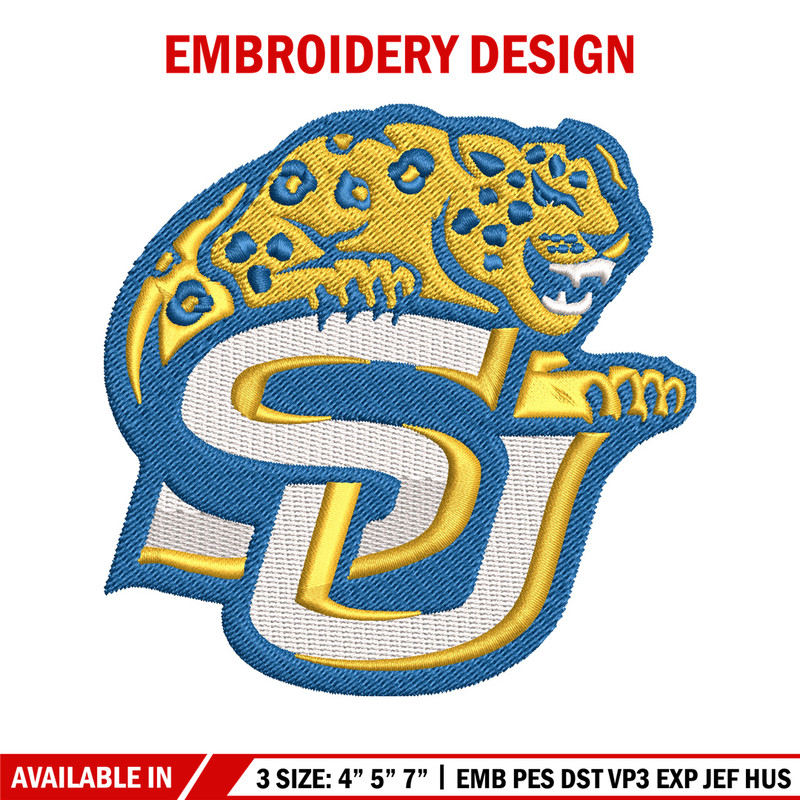 Southern Jaguars embroidery design, Southern Jaguars embroidery, logo Sport, Sport embroidery, NCAA embroidery.jpg