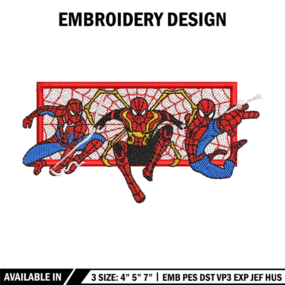 Spiderman form embroidery design,Spiderman embroidery, Embroidery shirt, Embroidery file, Anime design, Digital download.jpg