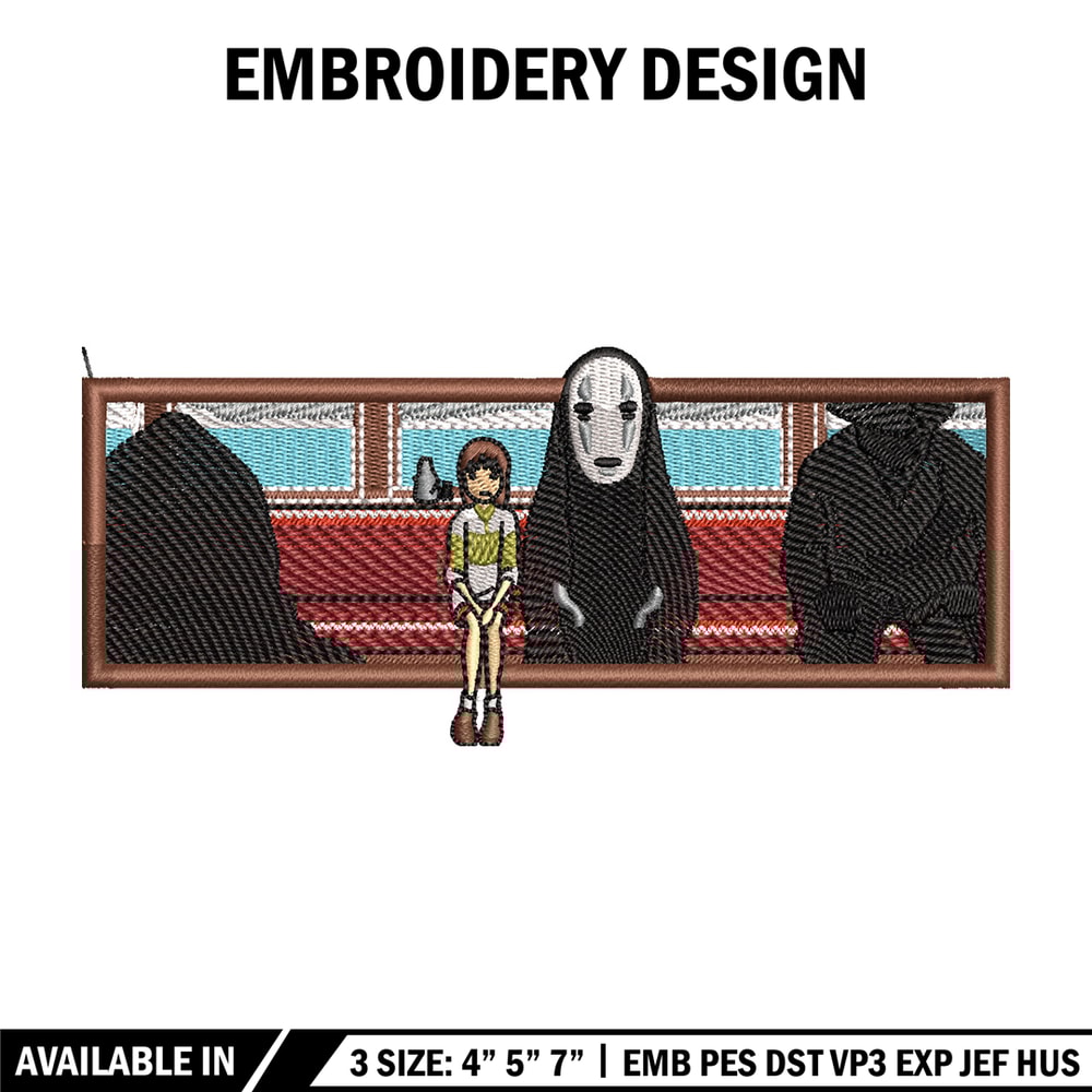 Spirited Away embroidery design, Ghibli embroidery, Embroidery shirt, Embroidery file, Anime design, Digital download.jpg