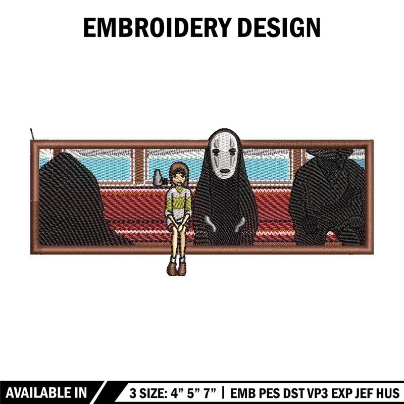 Spirited Away embroidery design, Ghibli embroidery, Embroidery shirt, Embroidery file, Anime design, Digital download.jpg