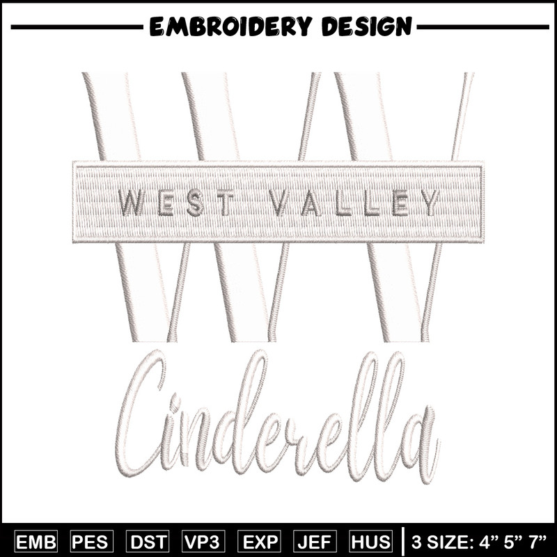 West Valley logo embroidery design, West Valley logo embroidery, logo design, Logo shirt, embroidery file, Digital download.jpg