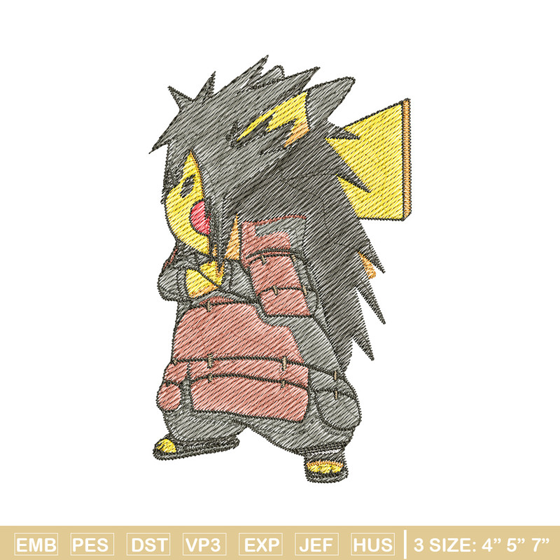 Pikachu madara embroidery design, Pokemon embroidery, Anime design, Embroidery file, Digital download, Embroidery shirt.jpg