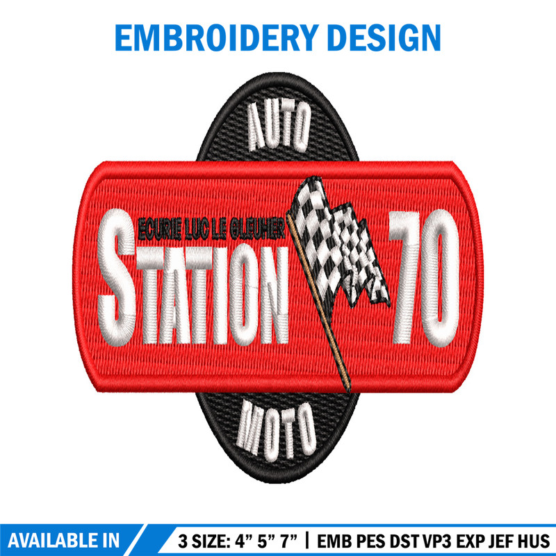 Station 70 embroidery design, Station 70 embroidery, embroidery file, logo design, logo shirt, Digital download..jpg