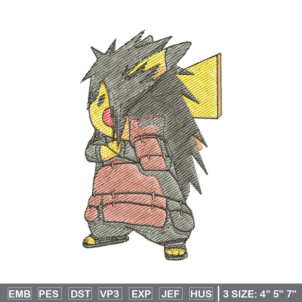 Pikachu madara embroidery design, Pokemon embroidery, Anime design, Embroidery file, Digital download, Embroidery shirt.jpg