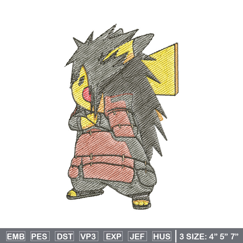 Pikachu madara embroidery design, Pokemon embroidery, Anime design, Embroidery file, Digital download, Embroidery shirt.jpg