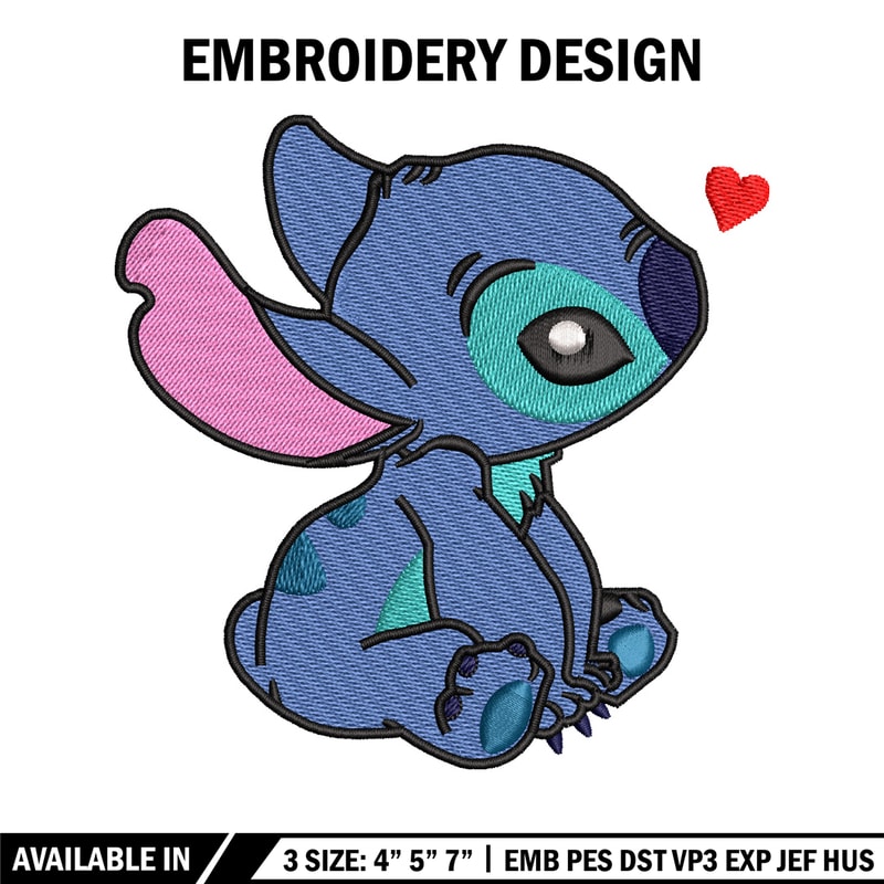 Stitch cartoon embroidery design, Stitch cartoon embroidery, Logo shirt, Disney embroidery, Digital download.jpg