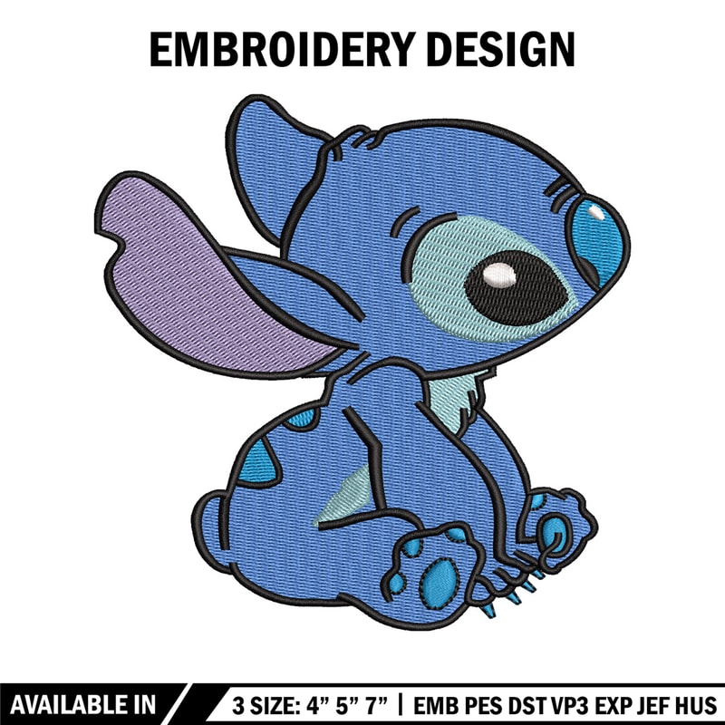 Stitch embroidery design, Stitch cartoon embroidery, cartoon design, embroidery file, logo shirt, Digital download..jpg