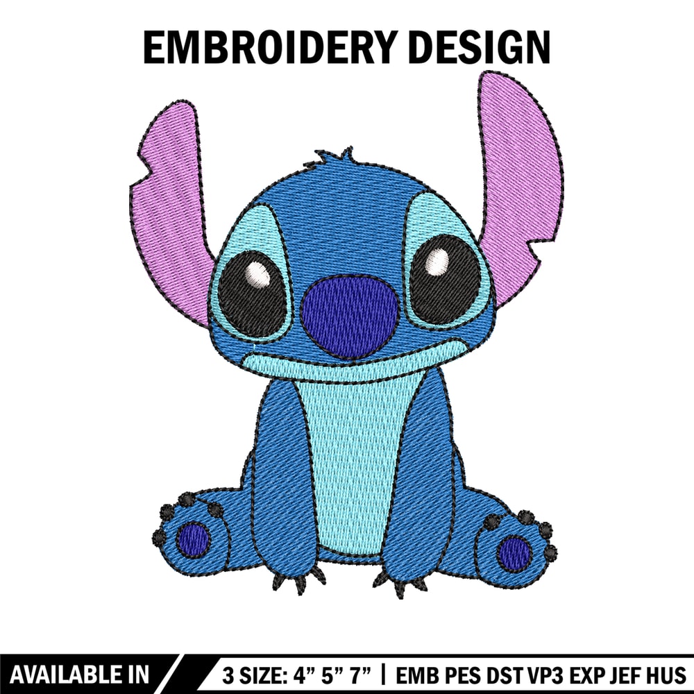 Stitch embroidery design, Stitch embroidery, logo design, Embroidery shirt, cartoon shirt, logo shirt, Instant download.jpg