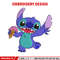 Stitch with Ice Cream  embroidery design, cartoon embroidery, logo design, embroidery file, logo shirt, Digital download.jpg