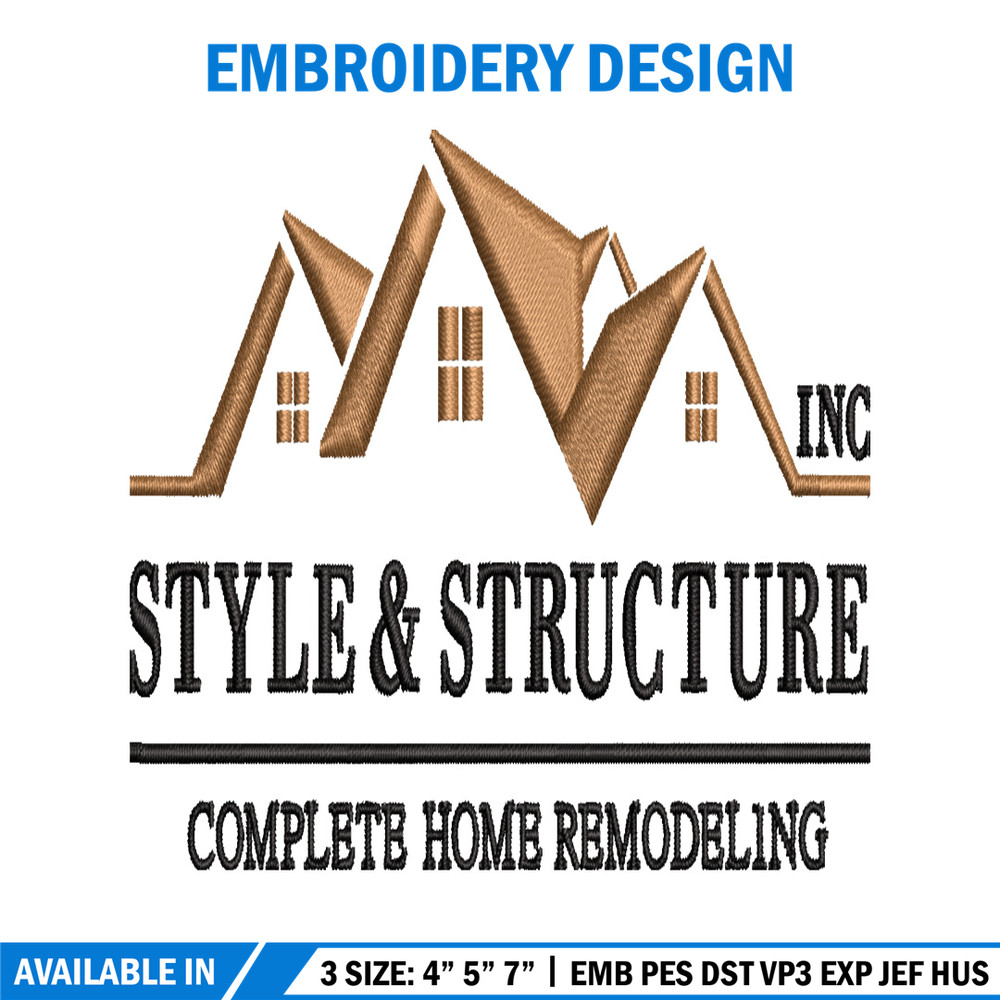 Style & Structure embroidery design, Style & Structure embroidery, logo design, embroidery file, Digital download..jpg