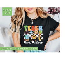 teacher shirt, custom teacher shirt for teacher appreciation gift for teacher, customized name teacher shirt, cute eleme