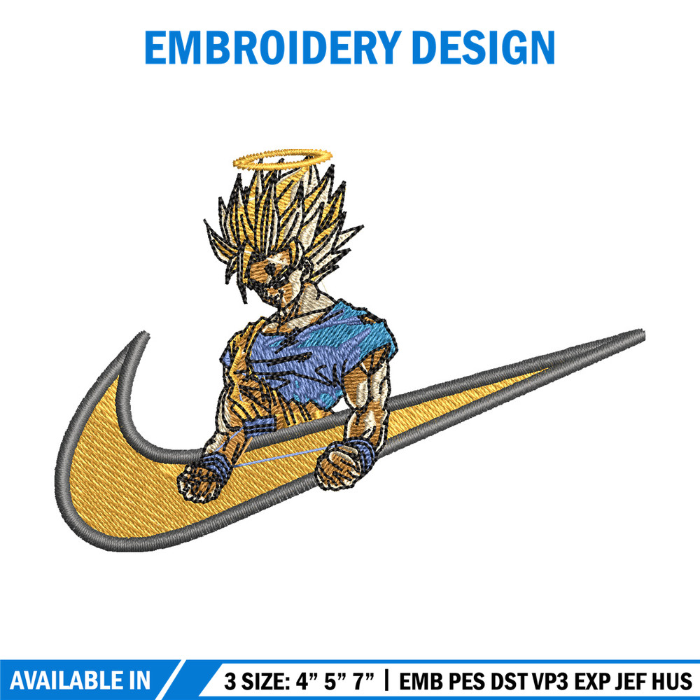 Swoosh songoku embroidery design, Dragonball embroidery, Nike design,Embroidery file, Embroidery shirt, Digital download.jpg