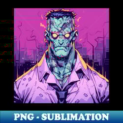 frankenstein monster - spooky sublimation png - instantly transform your designs