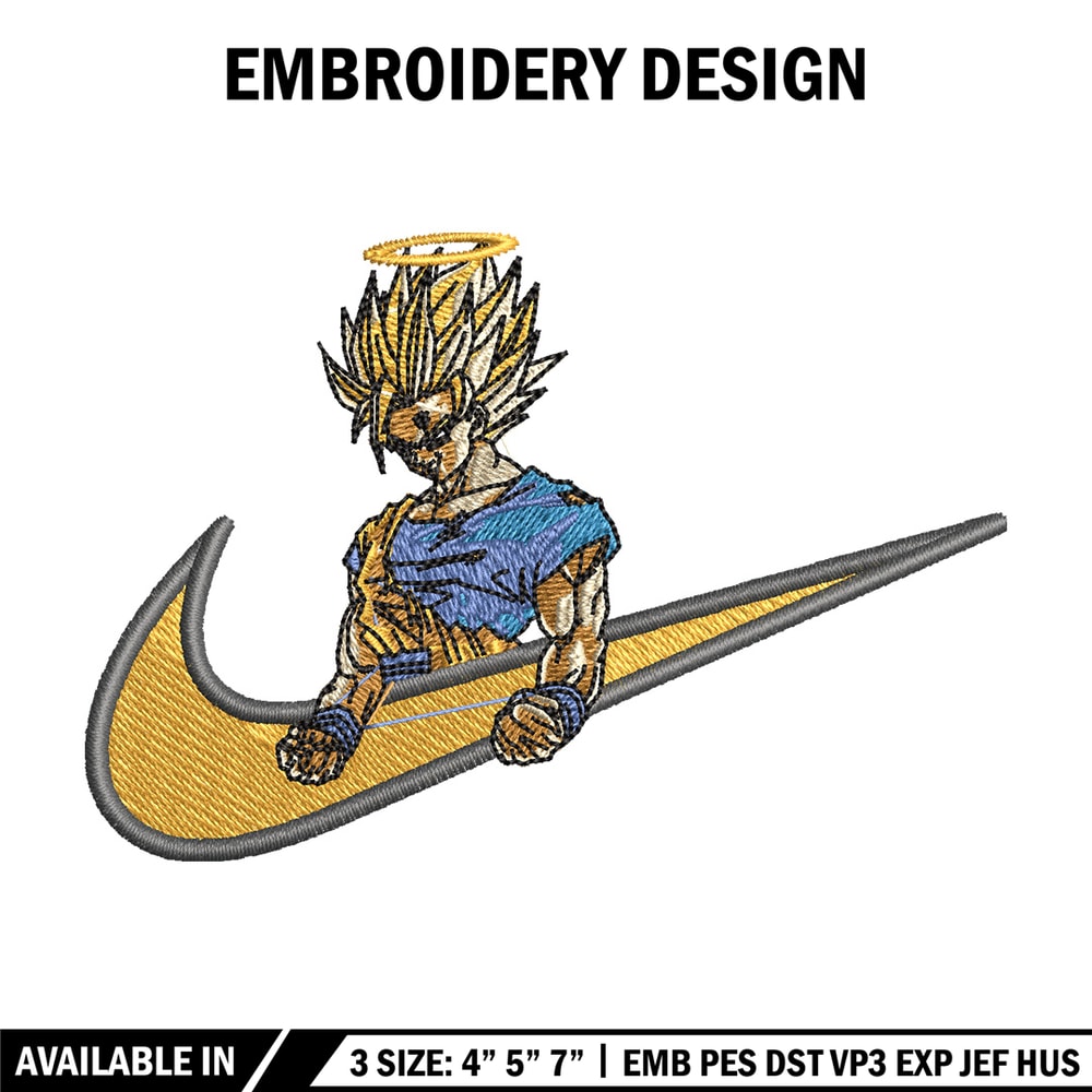 Swoosh songoku embroidery design, Dragonball embroidery, Nike design,Embroidery file, Embroidery shirt, Digital download.jpg