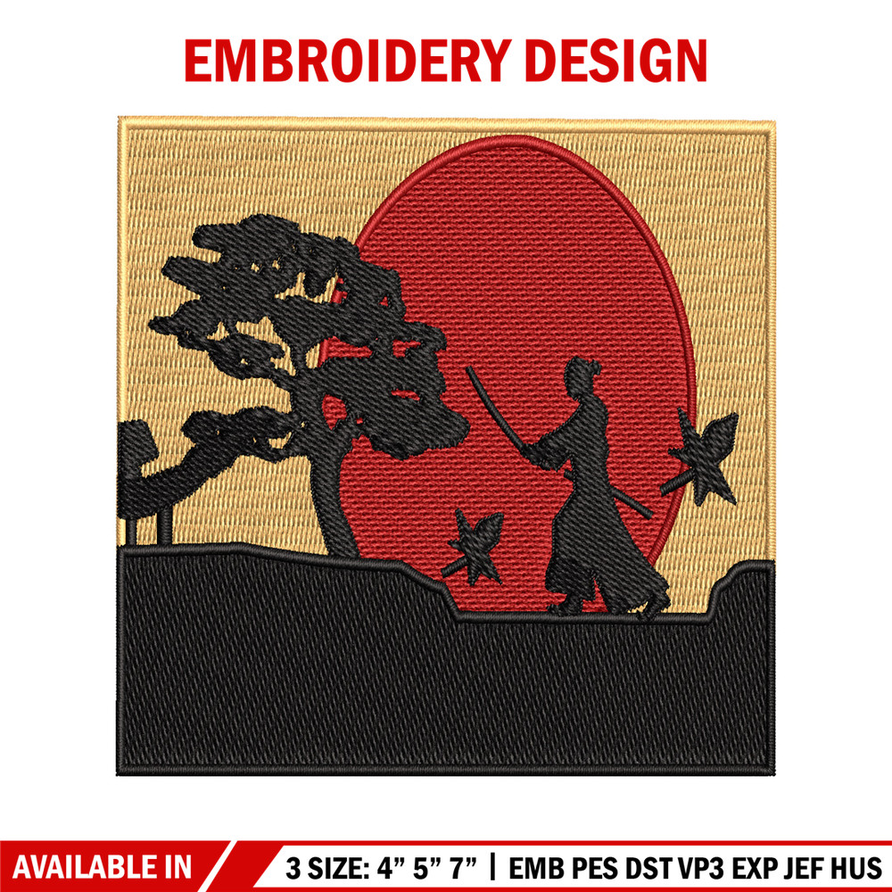 Swordsman moon embroidery design, Swordsman embroidery, embroidery file, Picture design, logo shirt, Digital download..jpg
