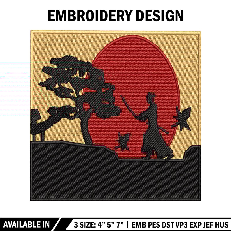 Swordsman moon embroidery design, Swordsman embroidery, embroidery file, Picture design, logo shirt, Digital download..jpg
