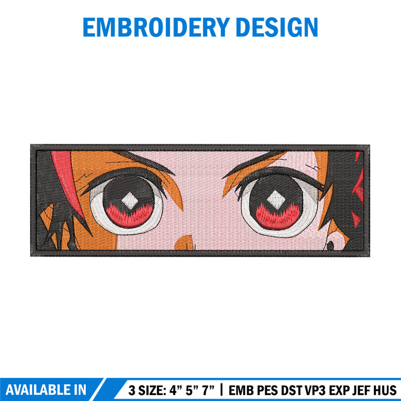 Tanjiro eyes embroidery design, Tanjiro embroidery, Anime design, Embroidery shirt, Embroidery file,Digital download.jpg