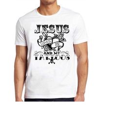 christian t shirt jesus loves me and my tattoos tattoo funny cool gift tee 88
