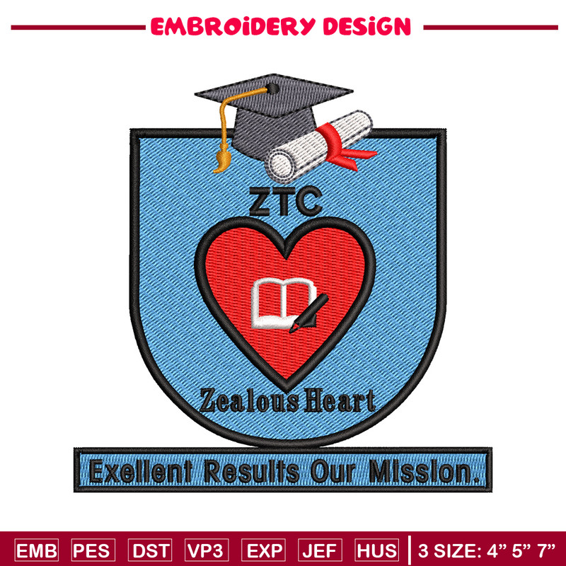 Zealous Tutorial Centre embroidery design, Zealous Tutorial Centre embroidery, logo design, logo shirt, Digital download.jpg
