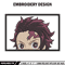Tanjiro face embroidery design, Tanjiro embroidery, Anime design, Embroidery shirt, Embroidery file,Digital download.jpg