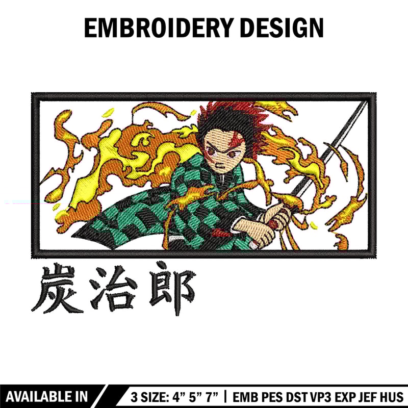 Tanjiro fire box embroidery design, Tanjiro embroidery, Anime design, Embroidery shirt, Embroidery file,Digital download.jpg