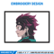 Tanjiro head embroidery design, Tanjiro embroidery, Anime design, Embroidery shirt, Embroidery file,Digital download.jpg