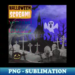 halloween scream - spooky skeleton - instantly transform your sublimation projects