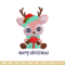 Reindeer chibi embroidery design, Chrismas embroidery, Embroidery file, Embroidery shirt, Emb design,Digital download.jpg
