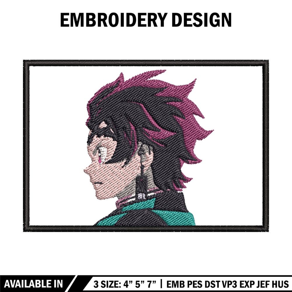 Tanjiro head embroidery design, Tanjiro embroidery, Anime design, Embroidery shirt, Embroidery file,Digital download.jpg