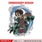 Tanjiro water breathing embroidery design, Kimetsu no Yaiba embroidery, anime design, anime shirt, Digital download.jpg