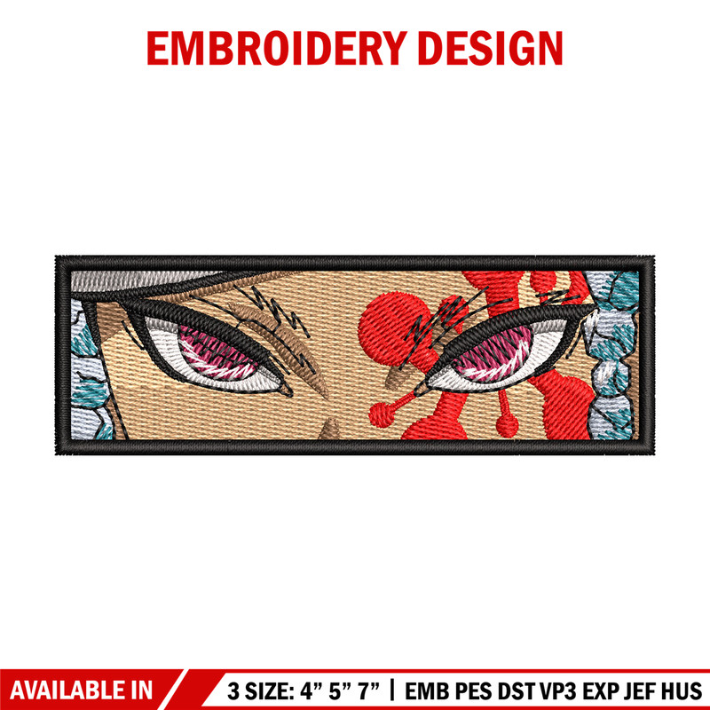 Tengen eyes embroidery design, Tengen embroidery, Anime design, Embroidery shirt, Embroidery file, Digital download.jpg