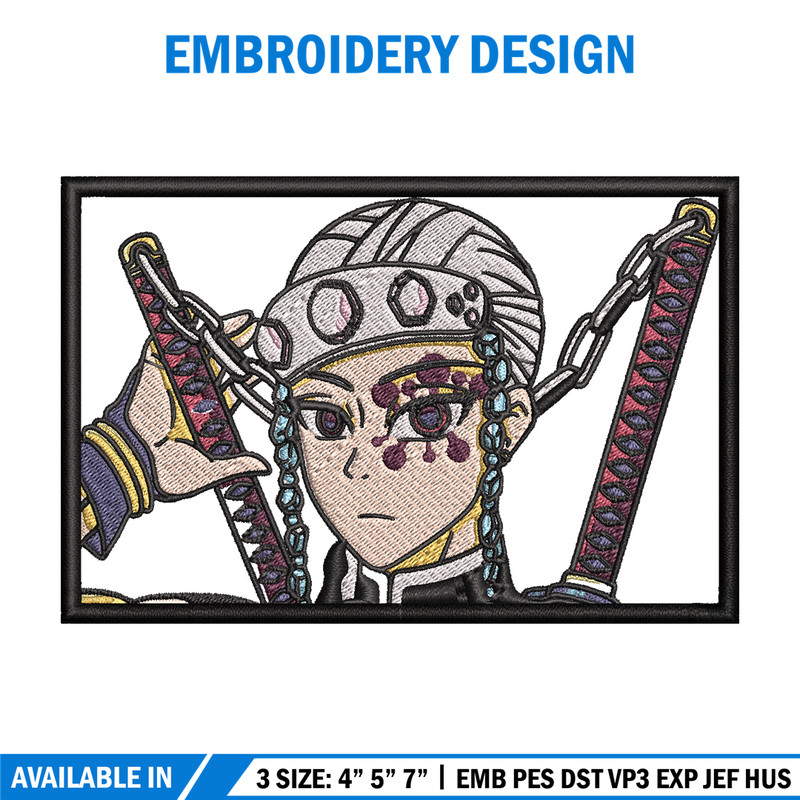 Tengen frame embroidery design, Tengen embroidery, Anime design, Embroidery shirt, Embroidery file, Digital download.jpg
