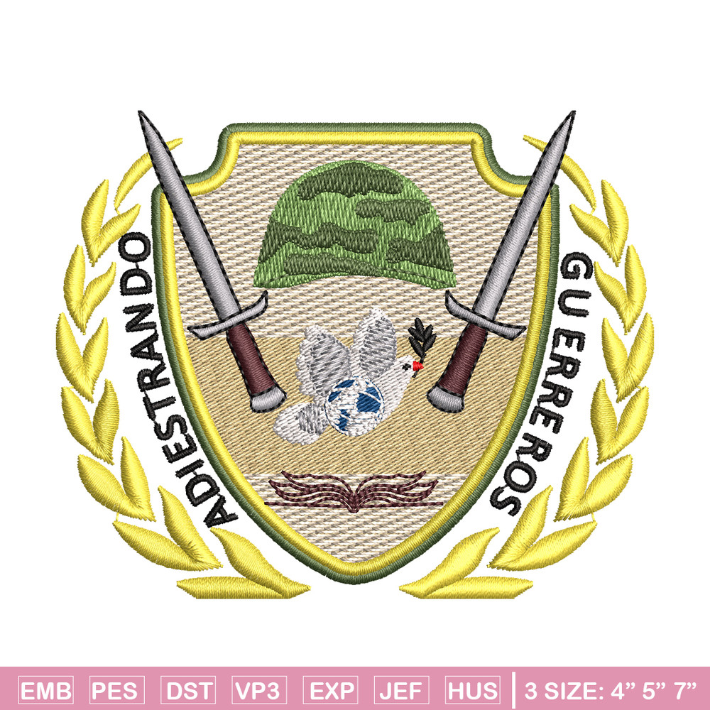 Adiestrando guerreros logo embroidery design, logo embroidery, logo design, Embroidery shirt, Instant download.jpg