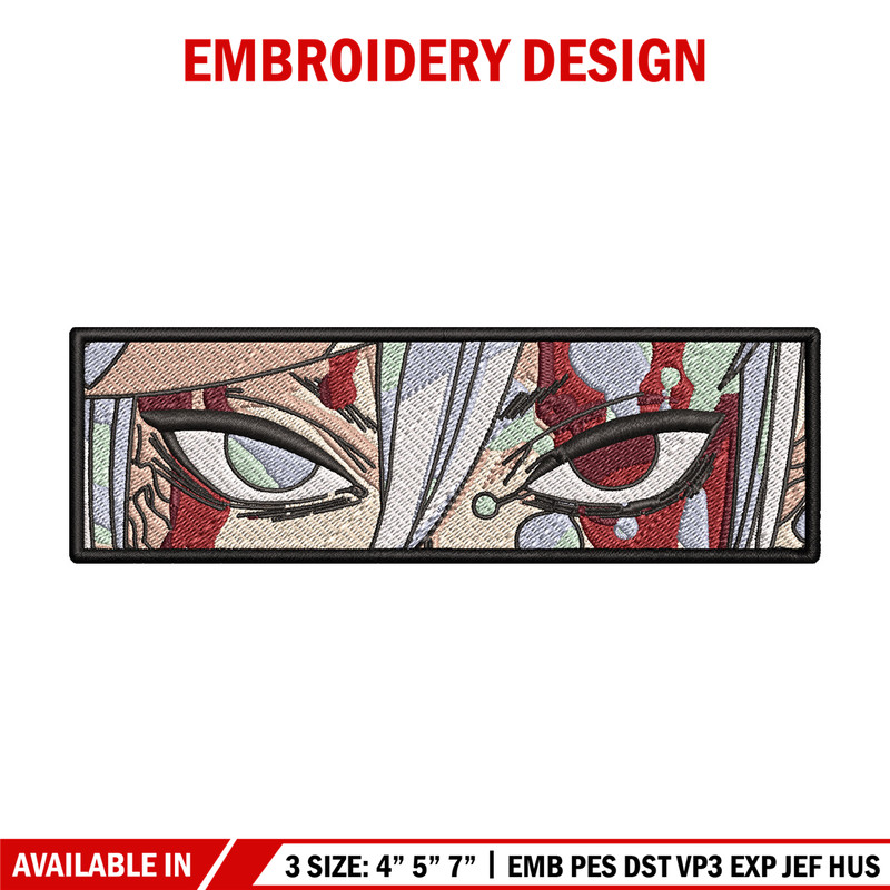 Tengen eyes embroidery design, Tengen embroidery, Embroidery shirt, Embroidery file, Anime design, Digital download.jpg