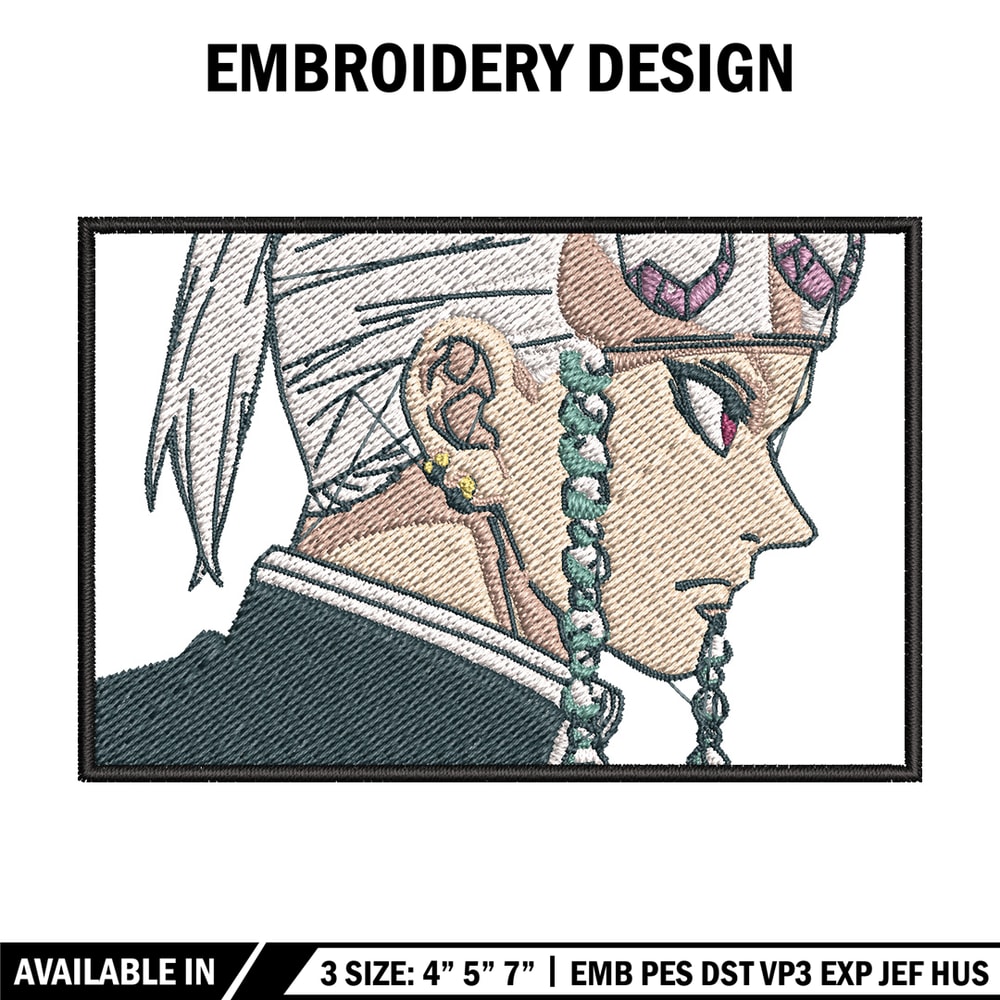 Tengen face embroidery design, Tengen embroidery, Anime design, Embroidery shirt, Embroidery file, Digital download.jpg