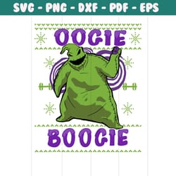 funny oogie boogie ugly christmas svg cutting digital file